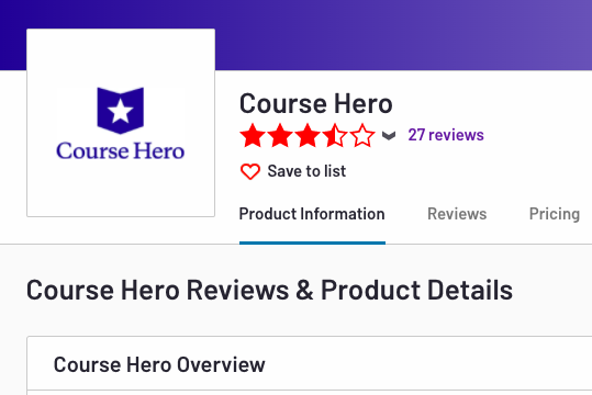 Course Hero Overview